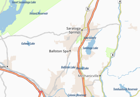 Mapa Ballston Spa