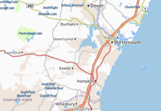 Mapa Stratham