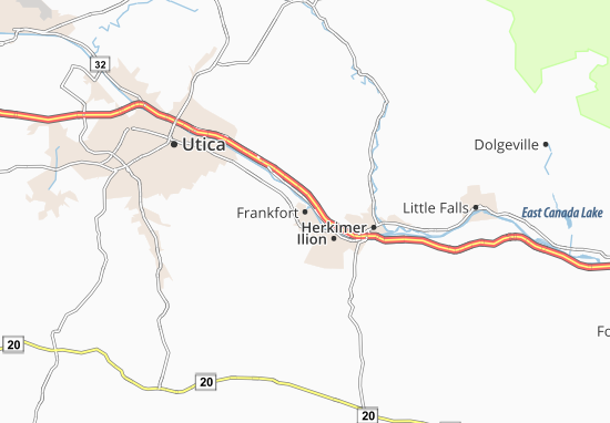 Mapa Frankfort