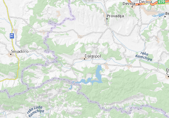 Karte Stadtplan Dălgopol