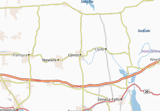 Karte Stadtplan Lyons