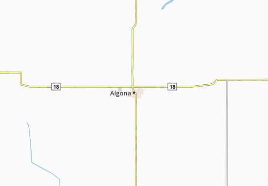 Kaart Plattegrond Algona