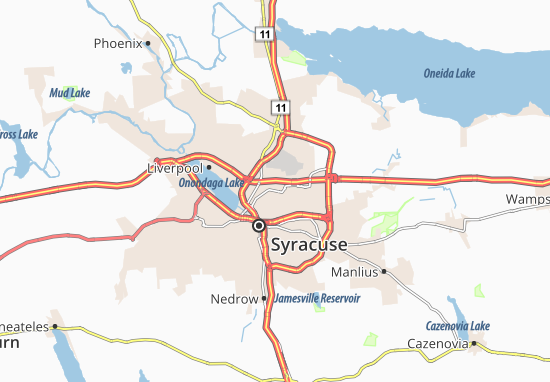 Karte Stadtplan Lyncourt