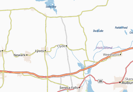 Karte Stadtplan Clyde