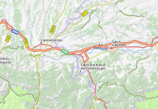 Montréjeau Map