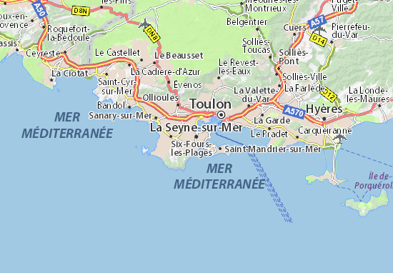 Mapa La Seyne-sur-Mer