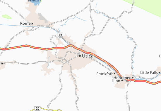 Karte Stadtplan Utica