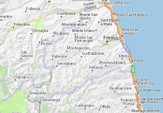 Karte Stadtplan Grottazzolina