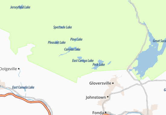 Karte Stadtplan Caroga Lake