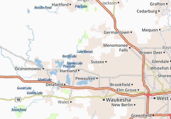 Karte Stadtplan Merton