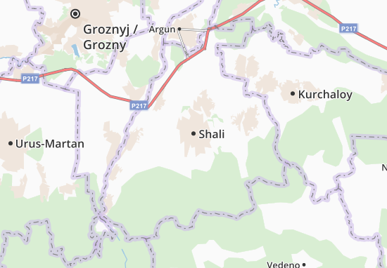 Karte Stadtplan Shali