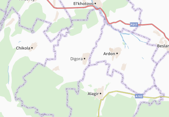 Mapa Digora