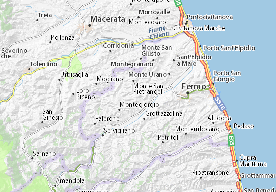 Kaart Plattegrond Rapagnano
