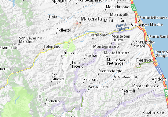 Karte Stadtplan Mogliano