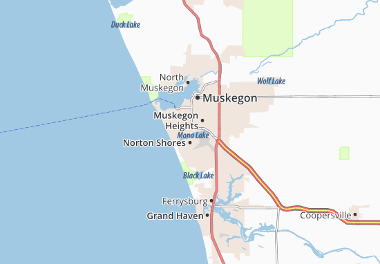 Karte Stadtplan Norton Shores