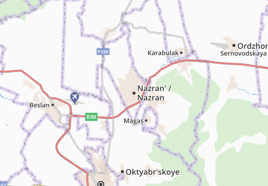 Karte Stadtplan Nazran&#x27;