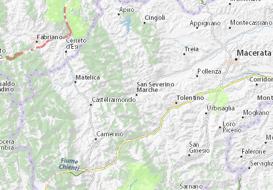 Carte-Plan San Severino Marche