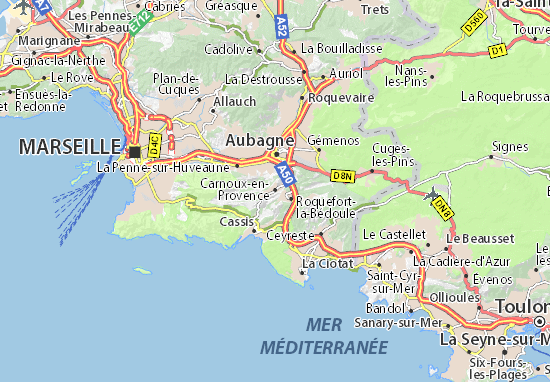 Mapa Plano Carnoux-en-Provence