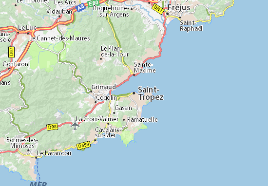 Saint-Tropez Map