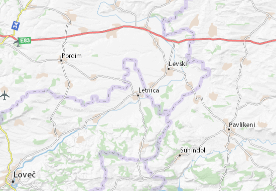 Kaart Plattegrond Letnica