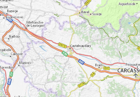 Mapa Plano Castelnaudary