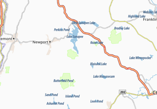 Kaart Plattegrond Newbury