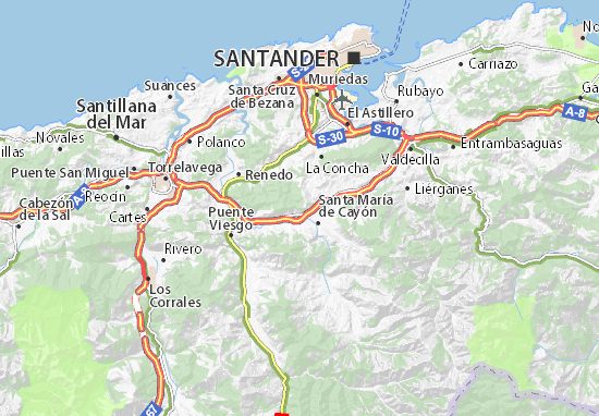 Karte Stadtplan La Penilla