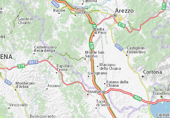 Monte San Savino Map