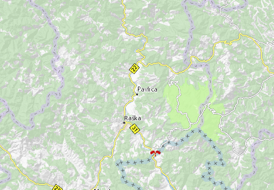 Pavlica Map