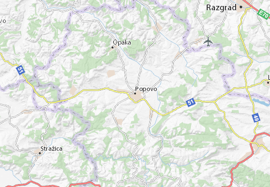 Karte Stadtplan Popovo