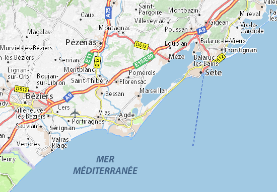 Carte-Plan Marseillan