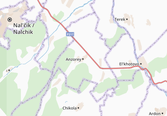 Mapa Anzorey