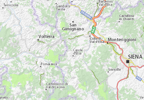 Karte Stadtplan Cavallano