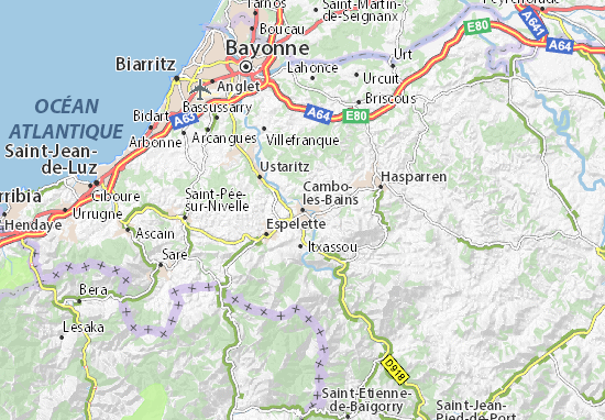 Mapa Plano Cambo-les-Bains