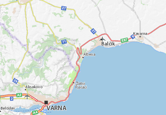 Albena Map