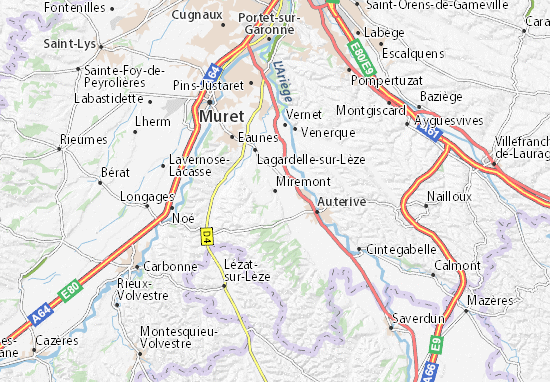Karte Stadtplan Miremont