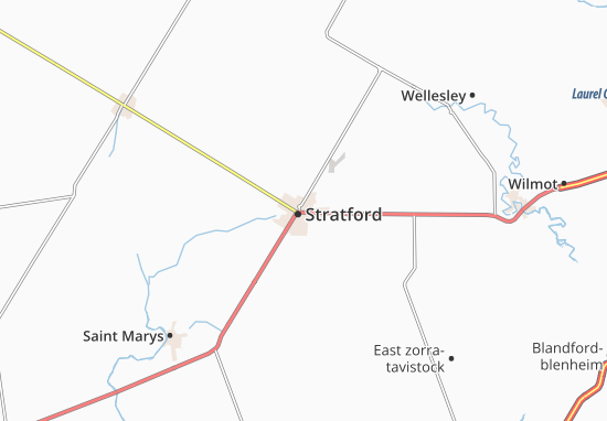 Karte Stadtplan Stratford