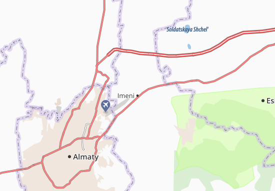 Karte Stadtplan Imeni