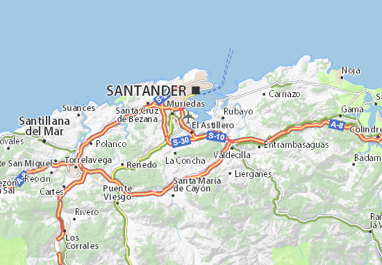 Karte Stadtplan El Astillero