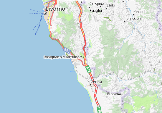 Rosignano Marittimo Map