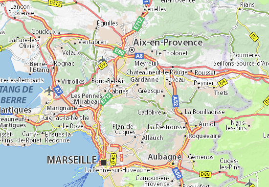 Karte Stadtplan Plan-d&#x27;Arles