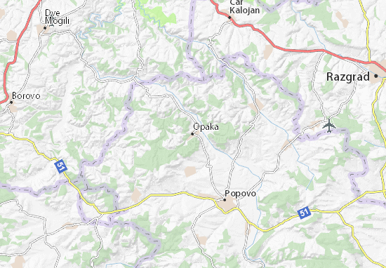 Karte Stadtplan Opaka