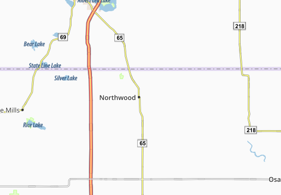 Kaart Plattegrond Northwood