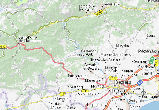 Mapas-Planos Cessenon-sur-Orb