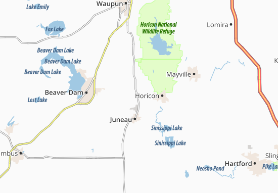 Mapa Minnesota Junction