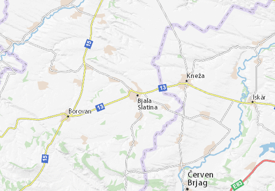 Karte Stadtplan Bjala Slatina