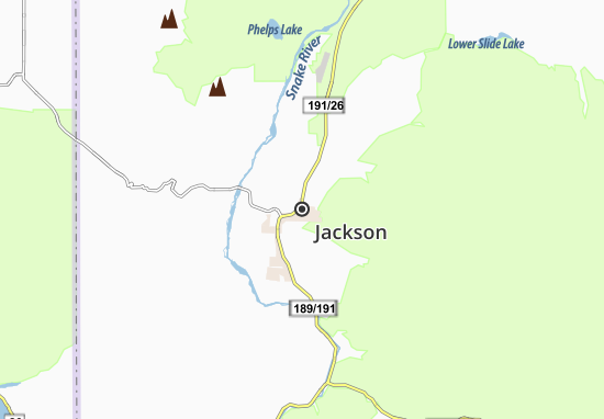 Karte Stadtplan Jackson