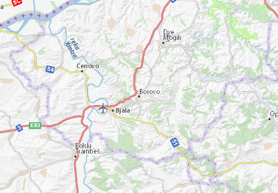 Mapa Plano Borovo