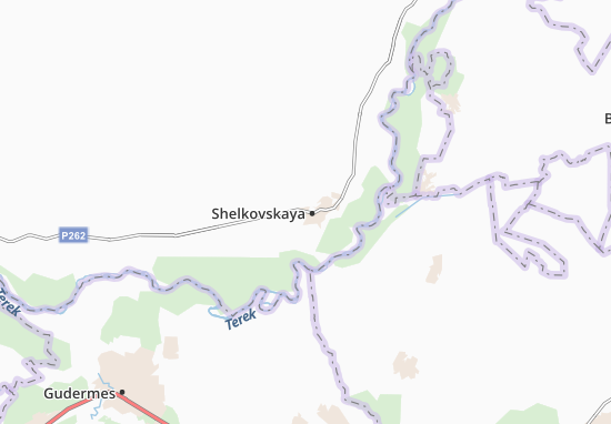 Karte Stadtplan Shelkovskaya