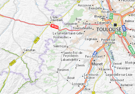 Saint-Lys Map